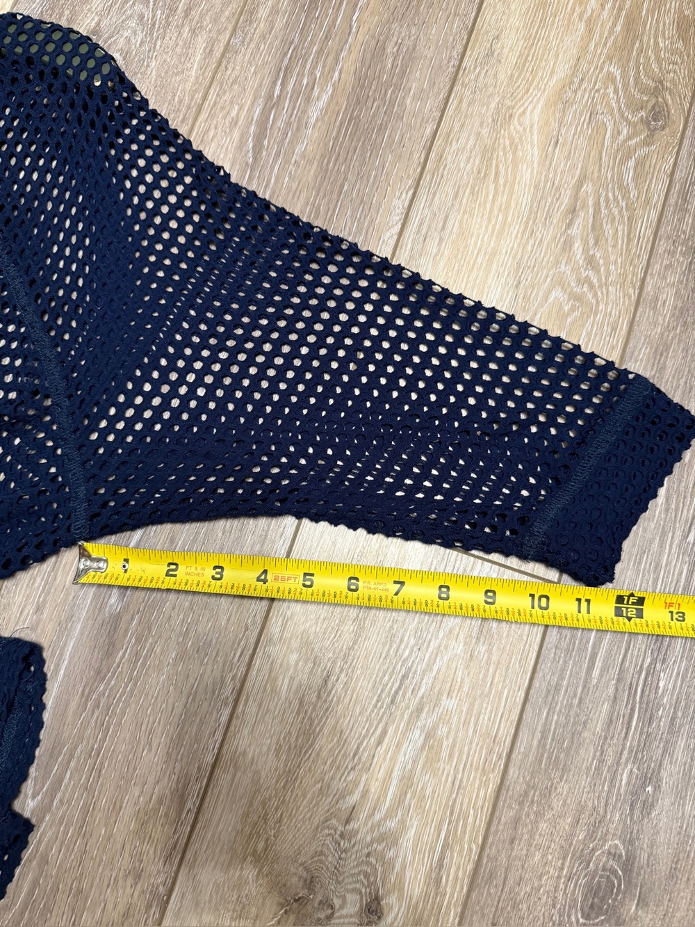 #18)  bobeau Navy Open-Weave Layering Top - Picture 5 of 6